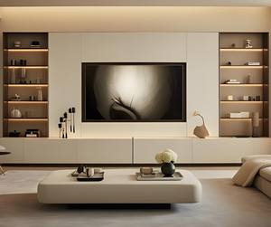 Moderno personalizable sala de estar reciclar gabinete de <span class=keywords><strong>TV</strong></span> de acero inoxidable conjunto de suelo duradero y resistente soporte de <span class=keywords><strong>TV</strong></span> muebles - Product Image 1