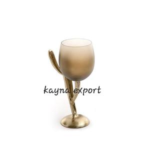 Nouveau design – Support de bougie en métal et cristal Kayna Export, modèle artisanal KY-25029 – Article décoratif élégant pour Pâques et autres occasions - Product Image 2