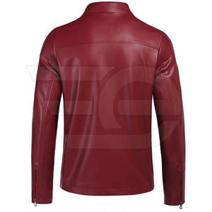 Chaqueta de Cuero para Hombre, Estilo Urbano, Ropa de Invierno, Prenda de Cuero Resistente, Estilo Moderno - Product Image 3