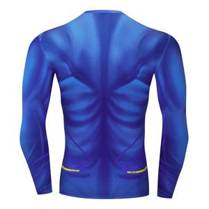 Rash Guard sublimé en polyester recyclé écologique respirant résistant au chlore pour la natation et l'entraînement - Product Image 3