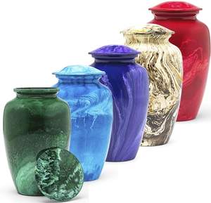 Urna funeraria Meta de urnas de cremación para adultos de aluminio de diseño de alta calidad - Product Image 4