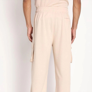 Pantalons de survêtement évasés personnalisés à lavage acide intense pour hommes, pantalons de survêtement évasés superposés, imprimé graphique, effet délavé au soleil, bord brut, OEM - Product Image 3