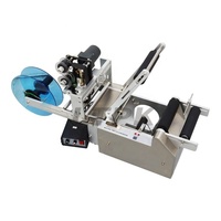 LTPK LT-50D semi-automatique Ampoule en verre pour flacon de boîte de conserve Etiqueteuse de bouteilles rondes en plastique Machine à coder les étiquettes