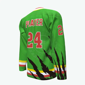 Jersey de Hockey sobre Hielo Personalizado para Hombre, Talla Adulto, Alta Calidad, 100% Poliéster Transpirable, Sublimado, Personalización de Equipos, Servicio OEM - Product Image 6