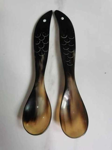 Wholesale Customized Highly Polished and Best Quality Handcrafted Natural Horn Spoon for Home Hotel and Restaurants From India - Product Image 2