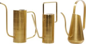 Regadera de Metal para Jardinería en Casa, para Regar Plantas y Flores, Elegante Regadera de Metal Dorado Decorativa - Product Image 4