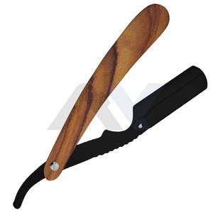 Classic Rosewood Salon Barber <b>Edge</b> <b>Razor</b> Stainless Steel Cut Throat Shaving <b>Razor</b> with Blades Professional <b>Straight</b> <b>Razor</b> - Product Image 4