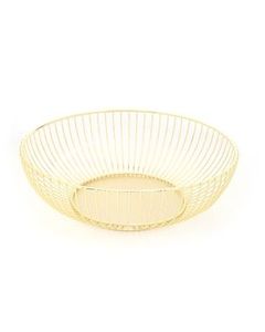 Large elegant metal fruit <b>basket</b> with handcrafted wire loops and premium design best for <b>table</b> top fruit arrangement - Product Image 6