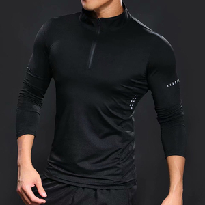 เสื้อคอมเพรสชั่นผู้ชาย ผ้าสแปนเด็กซ์ แห้งเร็ว สำหรับบราซิลเลียนยิวยิตสู ลายพิมพ์แบบซับลิเมชั่น แขนยาว เสื้อซับในสำหรับเล่นกีฬา โลโก้ด้านหน้า เสื้อแรชการ์ดสำหรับวิ่ง - Product Image 2