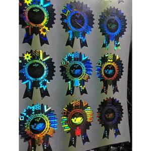 Autocollants personnalisés en aluminium holographique authentique Spick Global, 5 mm x 160 mm, adhésif permanent imperméable pour la promotion - Product Image 3