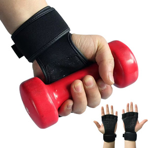 Guantes de Boxeo de Neopreno Unisex BIGWOOD SPORTS, Medios Dedos, para Levantamiento de Pesas, Gimnasio, Entrenamiento, Logotipo Personalizado, Protección para Muñeca y Mano - Product Image 1