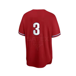 Uniforme de béisbol de peso ligero con logotipo personalizado, tamaño personalizado, precio barato, uniforme de béisbol para hombres - Product Image 4