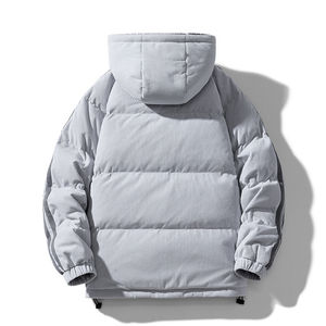 Premium Quality OEM Wholesale Custom logo Winter Puffer Jacket for Men Women <b>Sherpa</b> Lining Design Hooded Men's Puffer Jackets - Product Image 4