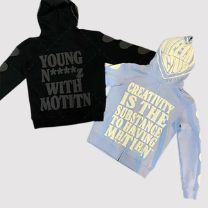 Sudadera con capucha de algodón de rizo francés pesado de alta calidad Unisex, sudadera con capucha personalizada para hombre, estampado de pantalla de espuma 3D para invierno - Product Image 1