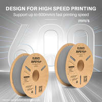 Filament d'imprimante 3D Elegoo Rapid PLA+ 10 kg Gris 1,75 mm de diamètre Scellé sous vide Compatible avec la plupart des imprimantes FDM Commande minimum 5 kg