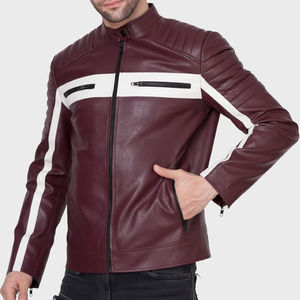 Veste d'hiver pour homme en cuir de vachette de haute qualité, respirante, imperméable, avec logo professionnel, col montant, neuve, prix compétitif - Product Image 5