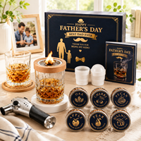 Kit de fumage pour whisky personnalisé WS, avec torche, copeaux de bois et pierres à whisky, coffret cadeau, fournisseur en gros OEM, modèle WS-FW002