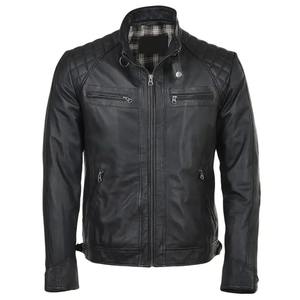 Chaqueta de cuero de estilo moderno profesional de alta calidad para hombre, tela de lona de invierno superventas - Product Image 4