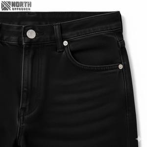 กางเกงยีนส์เดนิมผู้ชายทรงตรงแบบสบายๆ ผ้าฝ้ายคุณภาพสูงราคาถูก ซักแล้ว น้ำหนักเบา แห้งเร็ว เหมาะสำหรับฤดูใบไม้ผลิและฤดูใบไม้ร่วง - Product Image 3