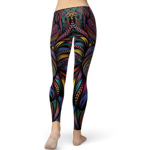 Legging à sublimation coupe régulière pour femmes style personnalisé Legging de yoga à taille élastique de qualité supérieure - Product Image 6