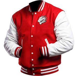 เสื้อแจ็กเก็ตเบสบอลขนสัตว์คุณภาพสูงสำหรับทุกเพศเสื้อโค้ทคอปกตั้งปักโลโก้ได้แบบลำลองสำหรับผู้ชายเสื้อโค้ทสำหรับฤดูหนาว - Product Image 1