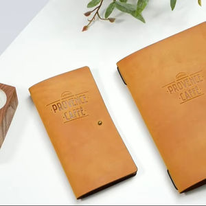 Titular de la factura Logotipo personalizado Restaurante Titular de la verificación de cuero genuino Invitado Presentador Titular de la factura 2017 - Product Image 1