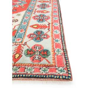 Alfombras de Lana Anudadas a Mano Nuray, Diseño Rectangular con Medallón Rojo Naranja y Patrones Abstractos para el Hogar, para Sala de Estar y Dormitorio, 9x12, Pae-1220 - Product Image 4