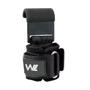 Sangles de poignet en néoprène Hooks Pro pour le sport, la remise en forme, la musculation, antidérapantes, résistantes, pour la musculation et le powerlifting - Product Image 2