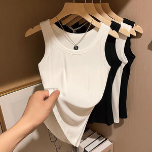 Venta al por mayor de camisetas sin mangas de las mujeres personalizadas de algodón Casual Tops de verano para damas OEM/ODM Fábrica de tallas grandes disponibles - Product Image 5