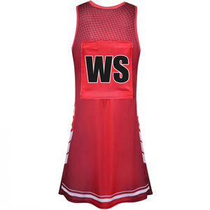 ชุดยูนิฟอร์มเน็ตบอลหญิงคุณภาพสูง ระบายอากาศได้ดี แห้งเร็ว ผลิตจากโพลีเอสเตอร์ รับผลิตตามแบบ สกรีนลายแบบซับลิเมชั่น OEM - Product Image 1