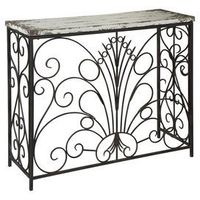 Tables consoles rectangulaires modernes en métal avec plateau en marbre, extensibles et dotées de rangements pour salon, villa et hôtel