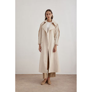 Trench-coat pour femme avec détail en pierre - Product Image 1