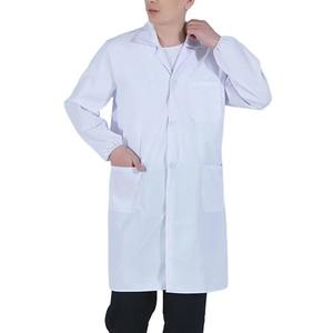 Bata de laboratorio 2026 de alta calidad, ropa de trabajo con muescas para servir de belleza de manga corta Unisex - Product Image 2