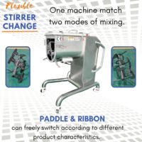 Mélangeur de poudre de ruban à échelle de laboratoire avancée 40L pour sucre Sucrose Glucose Petit mélangeur de poudre