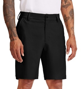 Pantalones cortos deportivos de golf de calle alta para hombre personalizables ligeros 90% poliéster 10% Spandex patrón sólido - Product Image 2