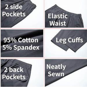 Pantalones Cargo para Hombre, Color Sólido, Cintura Media, Holgados, Transpirables, Ligeros, de Pierna Recta, Casuales, Deportivos, de Secado Rápido - Product Image 4