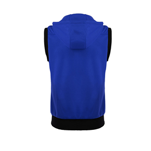 Sweat à capuche sans manches personnalisé de haute qualité avec fermeture à glissière avant coton polaire n'importe quelle couleur Gym Yoga Streetwear vêtements musculation - Product Image 2