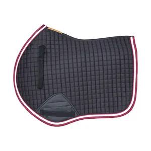 SHEMAX 2024 EQUESTRIAN SS'22 Jersey acolchado Circular Velvet Satin Saddle Pad ALTA CALIDAD DISEÑO DE ACOLCHADO PERSONALIZADO TODOS LOS COLORES - Product Image 4
