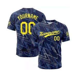 เสื้อเจอร์ซีย์เบสบอลสำหรับผู้ชายเสื้อทีมกีฬาแห้งเร็วระบายอากาศได้สำหรับการแข่งขันของสโมสรชุดฝึกซ้อม - Product Image 1