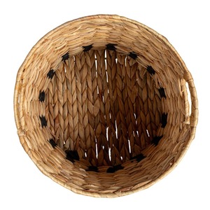 Vietnam Handicraft Factory's New Design Round Water Hyacinth Laundry <b>Basket</b> with Handles for Home Hotel or Resort Storage - Product Image 2