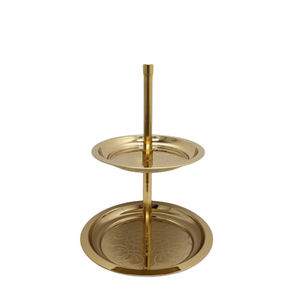 Recién llegado, soporte de pastel de Metal hecho a mano, forma redonda con acabado negro para exhibición de bodas y fiestas de cumpleaños, disponible a granel - Product Image 4