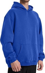 Sweat à capuche d'hiver pour homme en polaire lourd 240g 100% coton brodé Streetwear Blanks Printing - Product Image 3