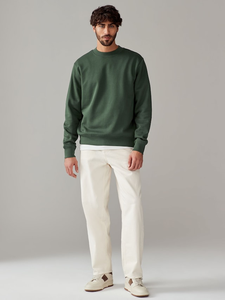 Sudadera OEM de alta calidad Sudadera de cuello redondo Jersey de manga larga Ropa de calle informal Sudadera unisex Color sólido - Product Image 3