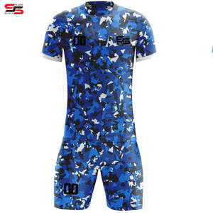 Kit de fútbol personalizado para adultos, uniforme de camiseta de fútbol, nuevo modelo personalizado 100% poliéster, tela de secado rápido y absorbe la humedad - Product Image 5