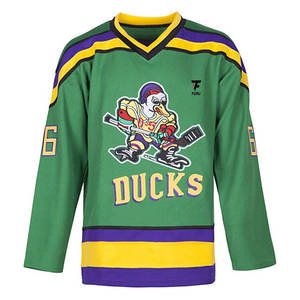 เสื้อฮอกกี้น้ำแข็งแบบระบายอากาศได้ดี แห้งเร็ว พิมพ์ลายตามสั่ง สำหรับผู้ชายและผู้หญิง พร้อมตัวเลือกชื่อทีมและขนาดตามสั่ง - Product Image 1