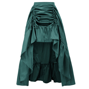 Scarlet Darkness Woman verstellbarer hoher niedriger Rock Elastische Taille Gothic Renaissance Steampunk Maxirock - Product Image 3