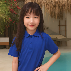 Camiseta Polo de Manga Corta con Cuello en V para Niños Ultifresh Premium, 100% Poliéster, Certificación SGS, Ecológica, de Secado Rápido y Transpirable - Product Image 1