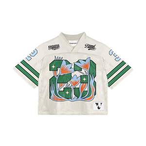 เสื้อยืด100% สตรีทไซส์สั้นผ้าถักโลโก้ได้ตามต้องการทรงบ็อกซี่ฟิตผ้าโพลีเอสเตอร์สำหรับผู้ชาย - Product Image 3