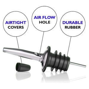 Lasses orork taintainless teteel iiquor pirpirit ourerator Spout INE ine ottottle ourispenser ITH id - Product Image 3