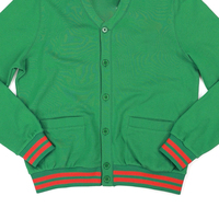 Pull cardigan décontracté vintage pour femmes de haute performance avec logo brodé sur le devant